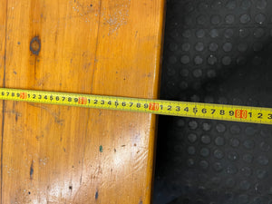 Rectangular Timber Coffee Table with Turned Legs – depth measurement