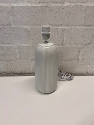 Ribbed Ceramic Table Lamp Base – back view