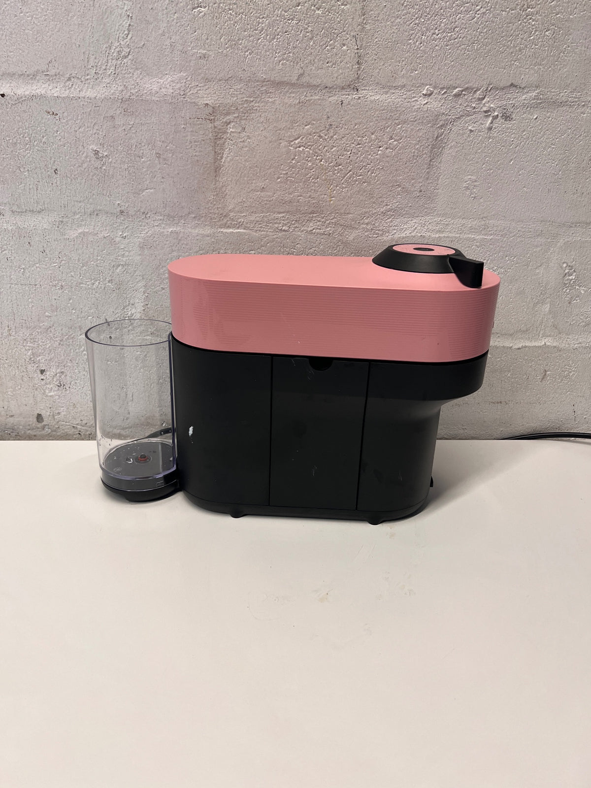 Pink and Black Compact Coffee Machine — Good Working Order – back view
