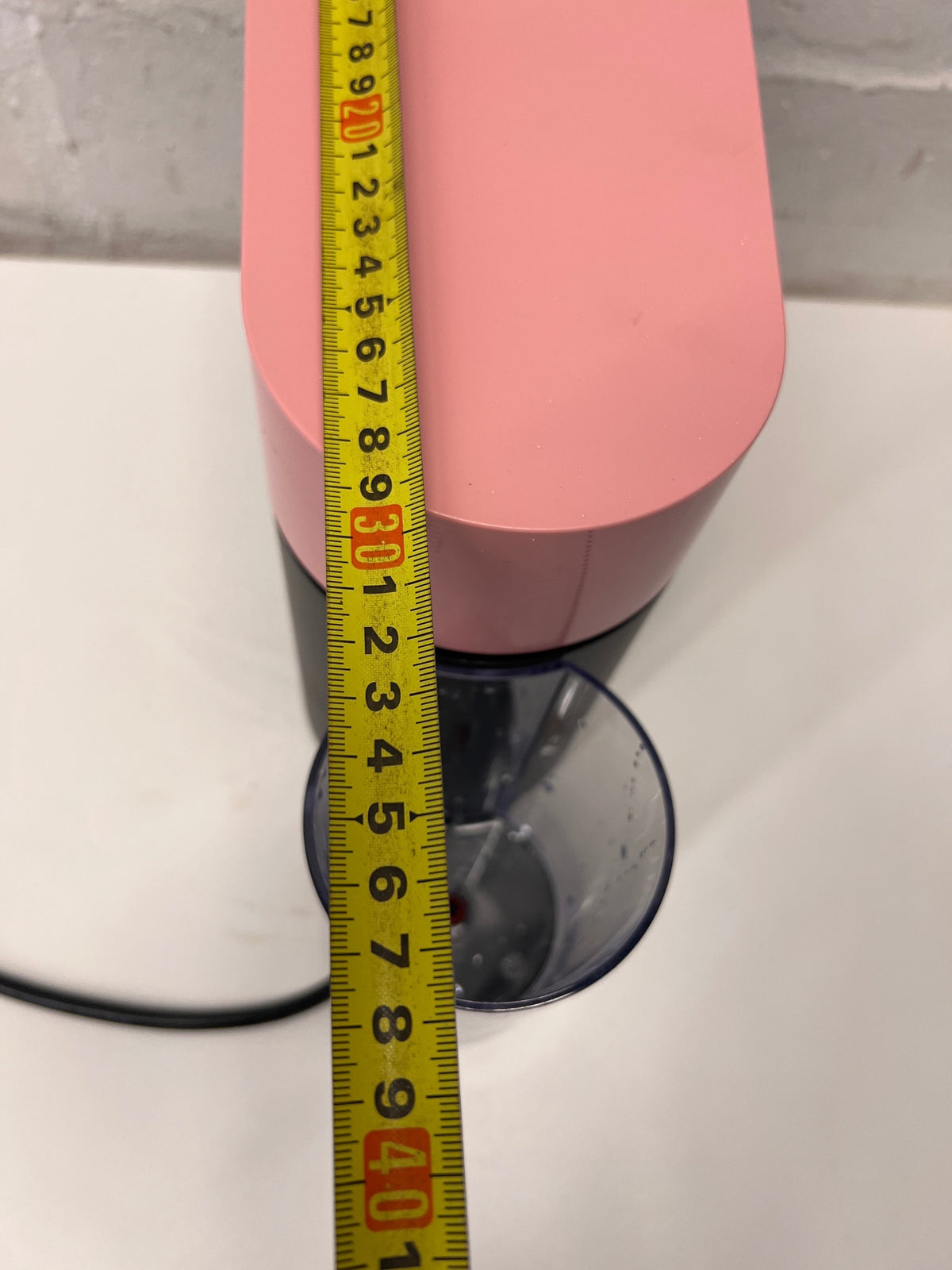 Pink and Black Compact Coffee Machine — Good Working Order – width measurement