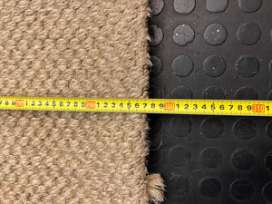 Natural Beige Woven Sisal Rug – height measurement
