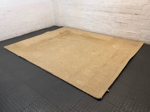 Natural Beige Woven Sisal Rug – top view