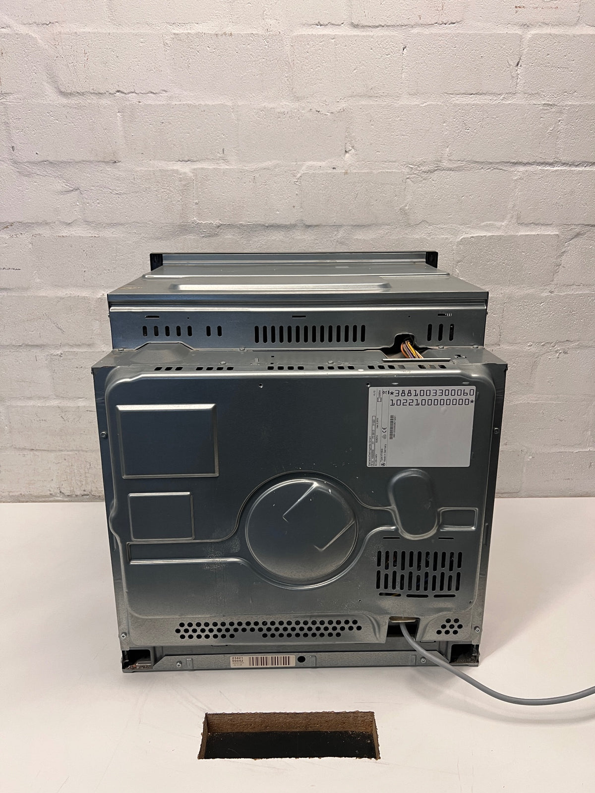 Siemens Silver Built-In Oven – back view