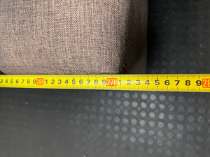 Beige L-Shape Corner Couch with Chaise Lounge – width measurement