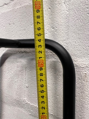 Black Metal Clothing Rack with Wooden Shelves – height measurement