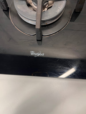 Whirlpool Black Glass 4-Burner Gas Hob – top view
