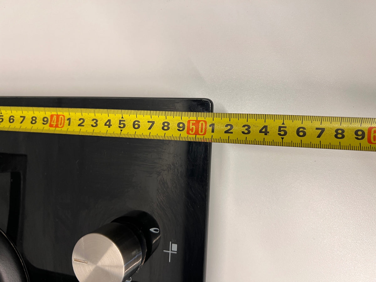 Whirlpool Black Glass 4-Burner Gas Hob – width measurement