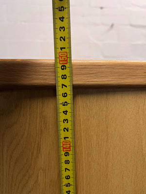 Two-Door Oak Colour Office Cupboard – height measurement