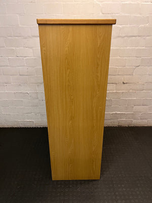 Two-Door Oak Colour Office Cupboard – top view