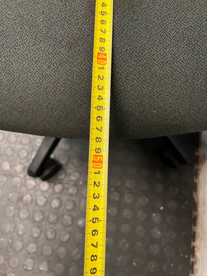 Black Mesh High-Back Office Chair – depth measurement