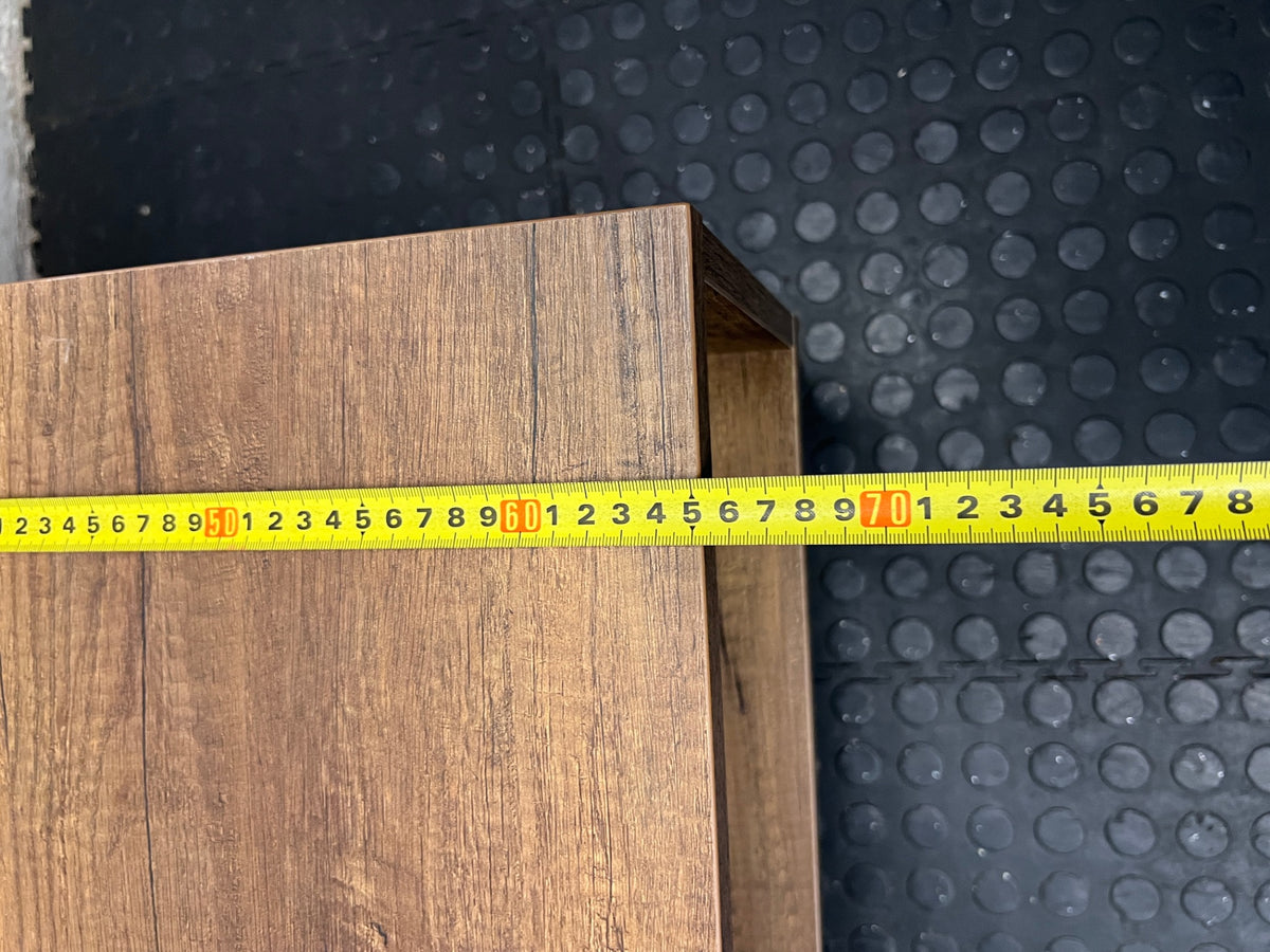 Mid-Century Style Wooden Coffee Table with Drawer – depth measurement