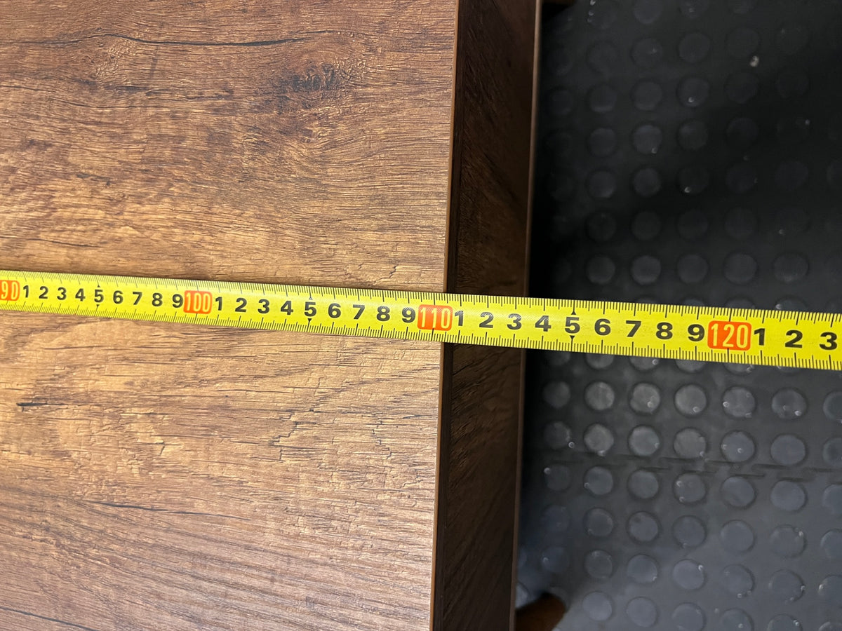 Mid-Century Style Wooden Coffee Table with Drawer – width measurement