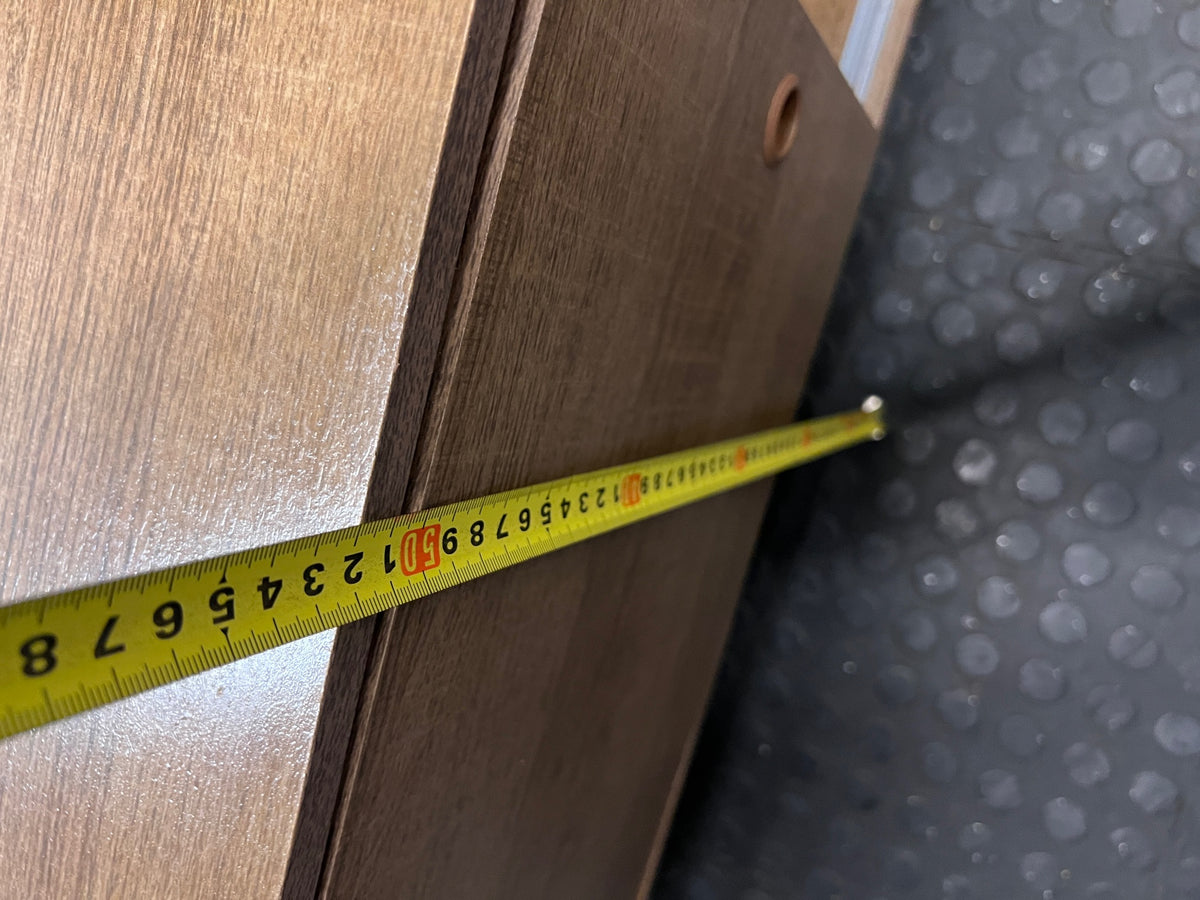 Mid-Century Style Wooden TV Unit with Sliding Door – height measurement