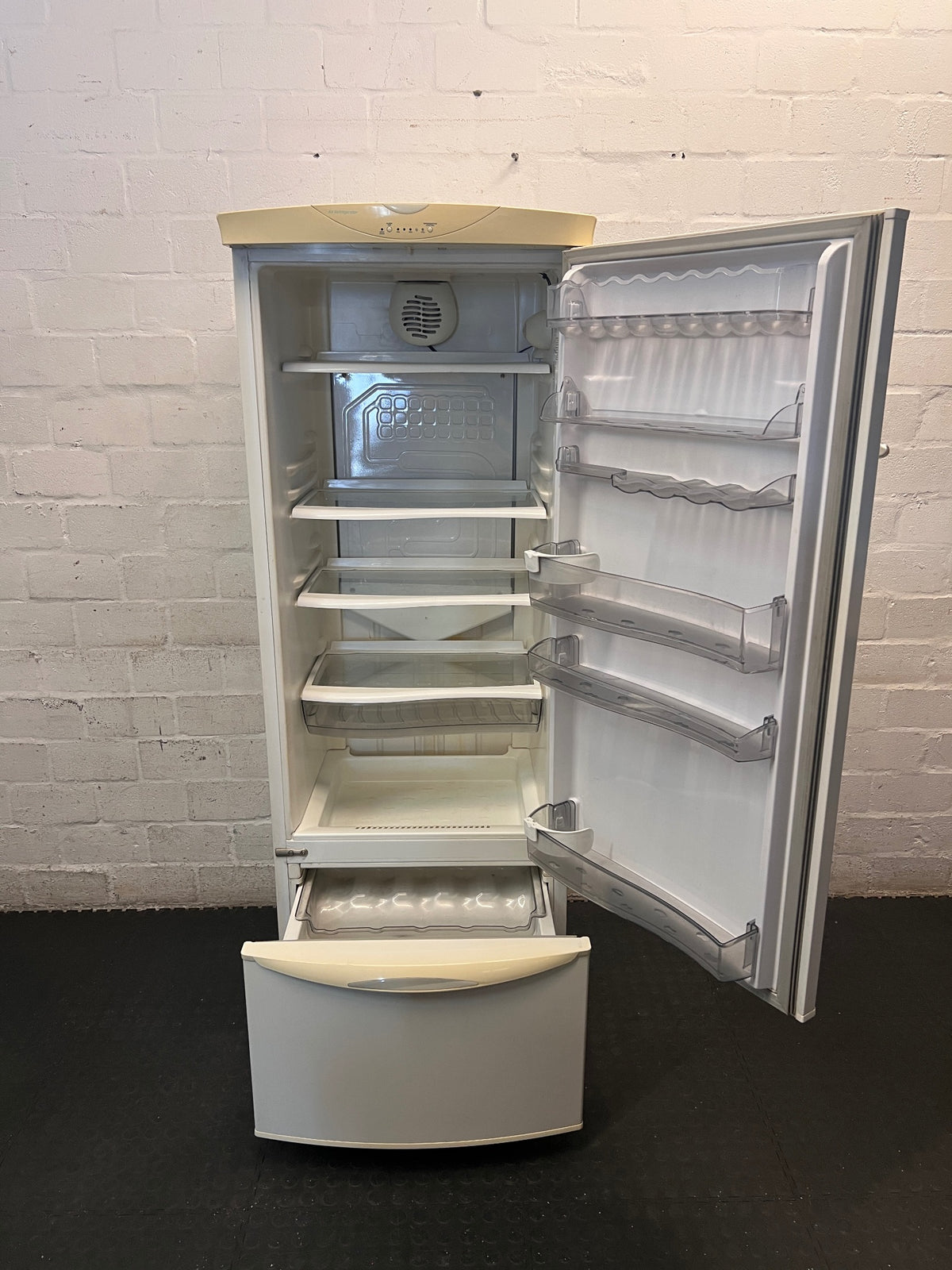 Whirlpool White Fridge with Wine Cooler Drawer – side view