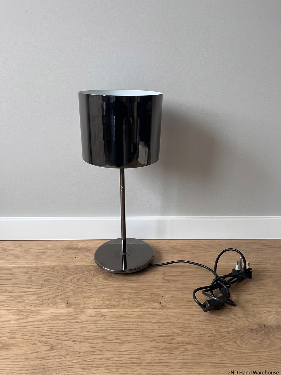 Modern Metallic Purple Table Lamp – styled product image