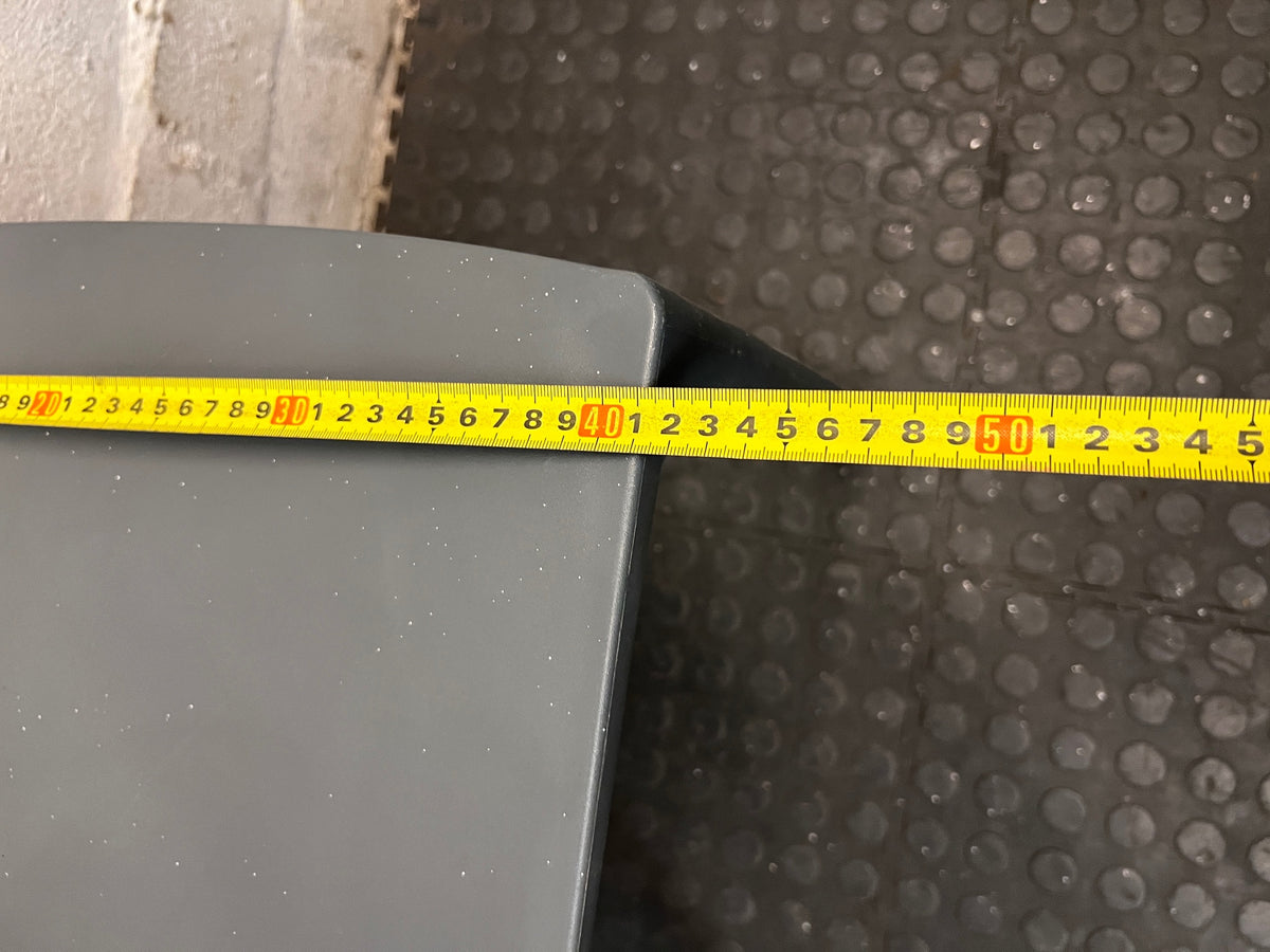 Modern Grey Molded Plastic Dining Chair – width measurement