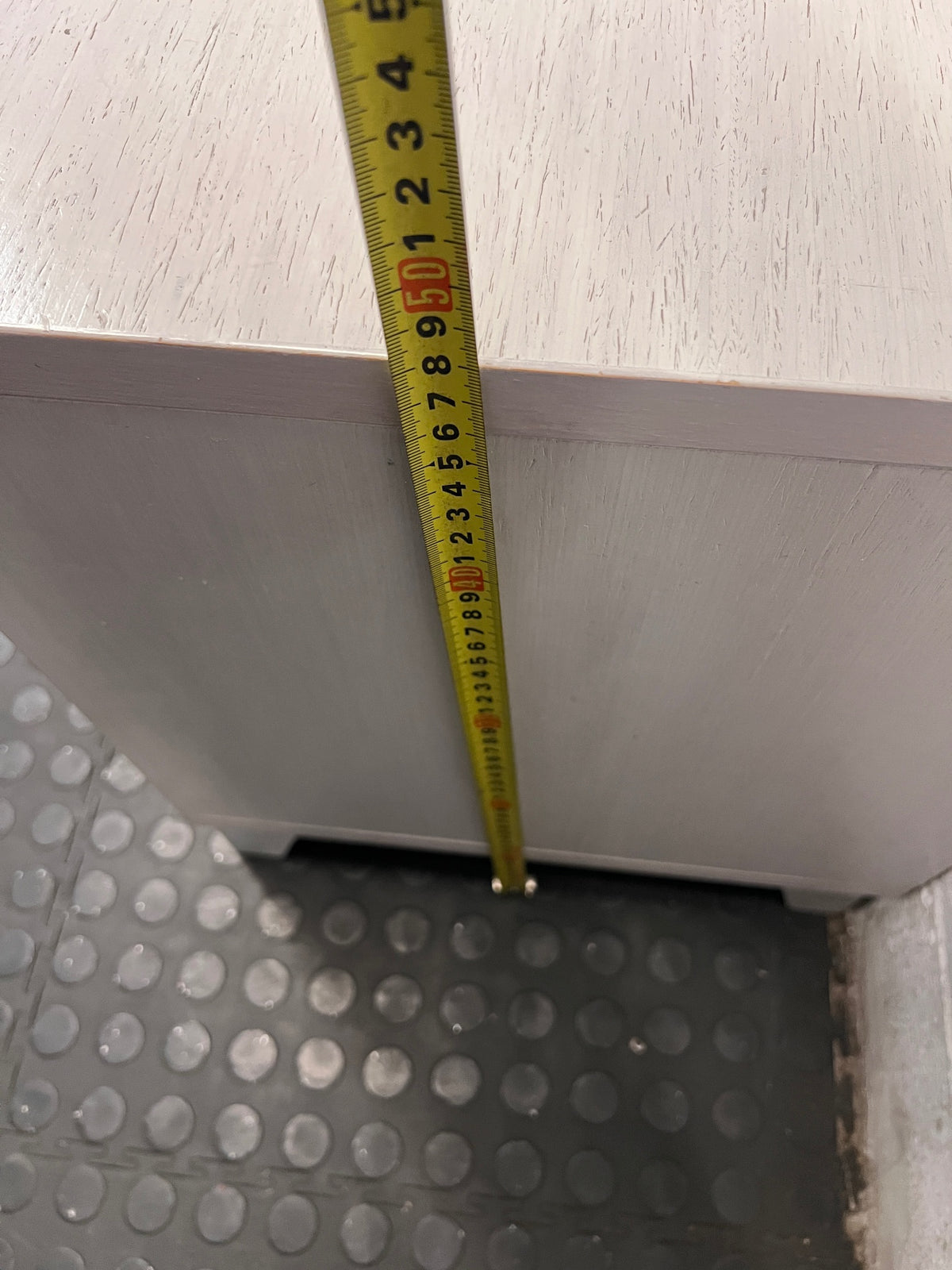 Modern Open Shelf Bedside Table – height measurement