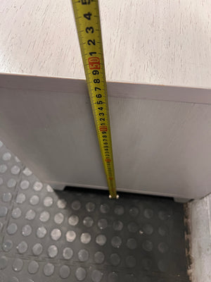 Modern Open Shelf Bedside Table – height measurement