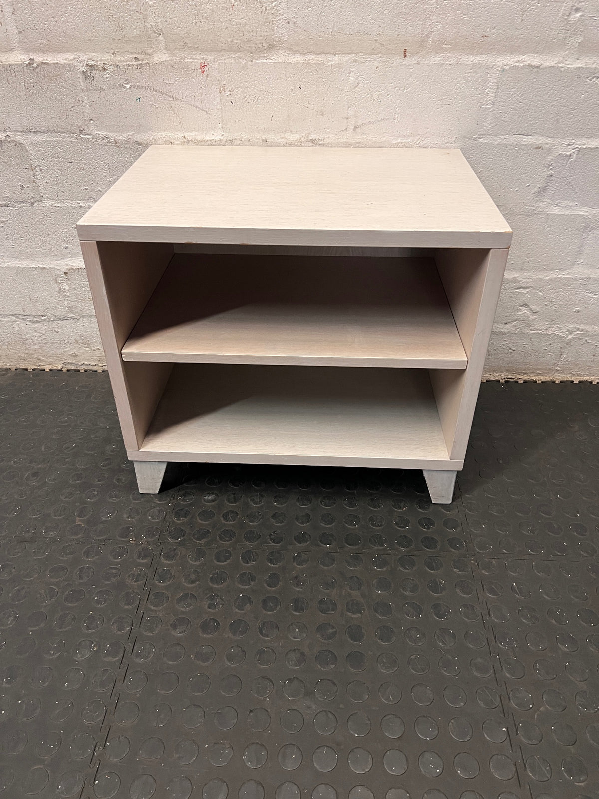 Modern Open Shelf Bedside Table – main front view