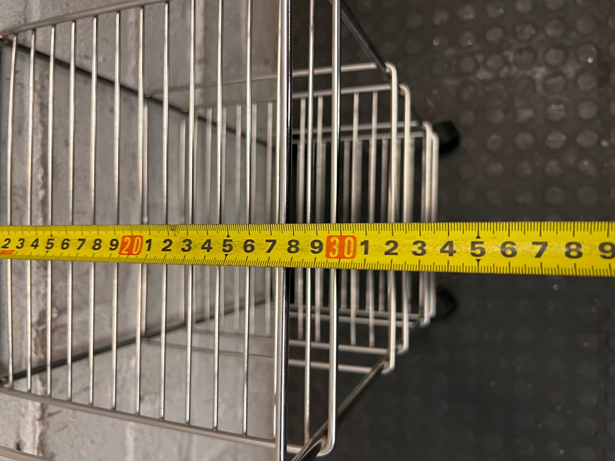 Three-Tier Metal Utility Trolley on Wheels – width measurement