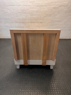 Minimalist Light Brown Single Bed Frame – condition detail