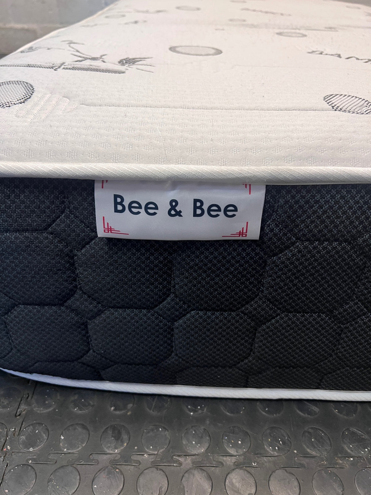 Single Bamboo Print Mattress by Bee & Bee – side view