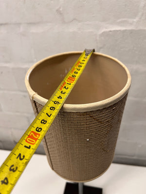 Modern Table Lamp with Woven Texture Shade – depth measurement