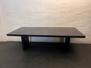 Large Dark Brown 8-Seater Dining Table – main front view