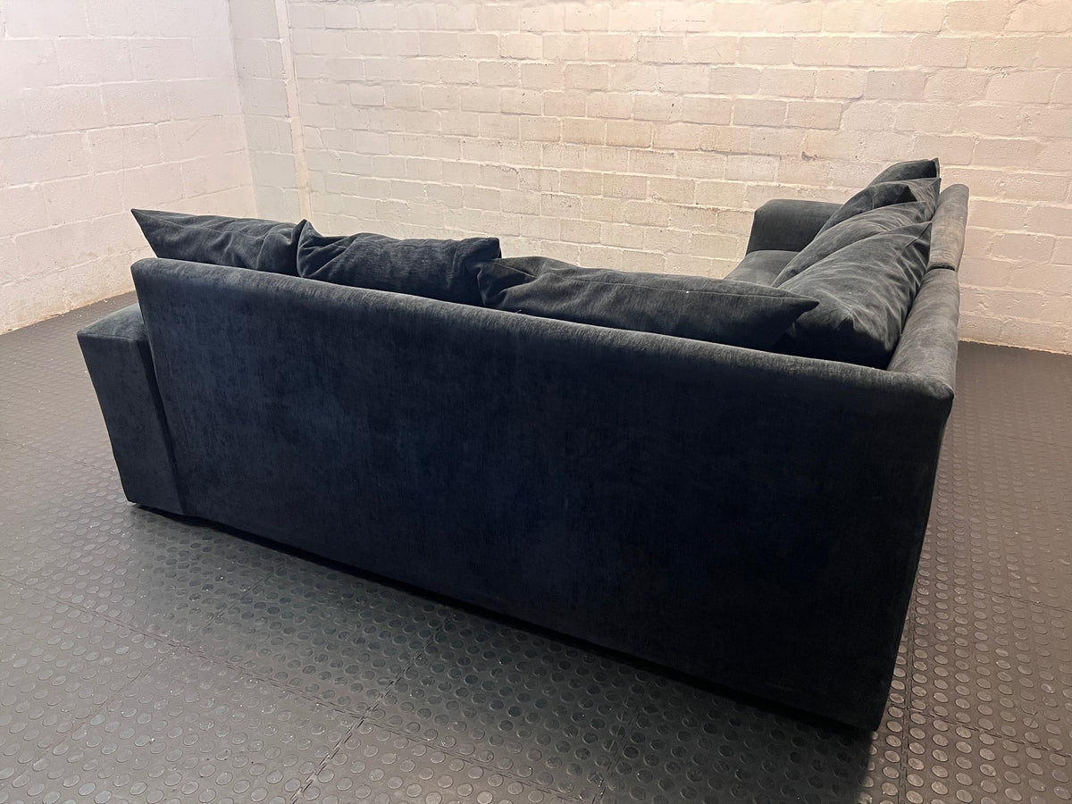 Grey Fabric L-Shape Sectional Couch – condition detail