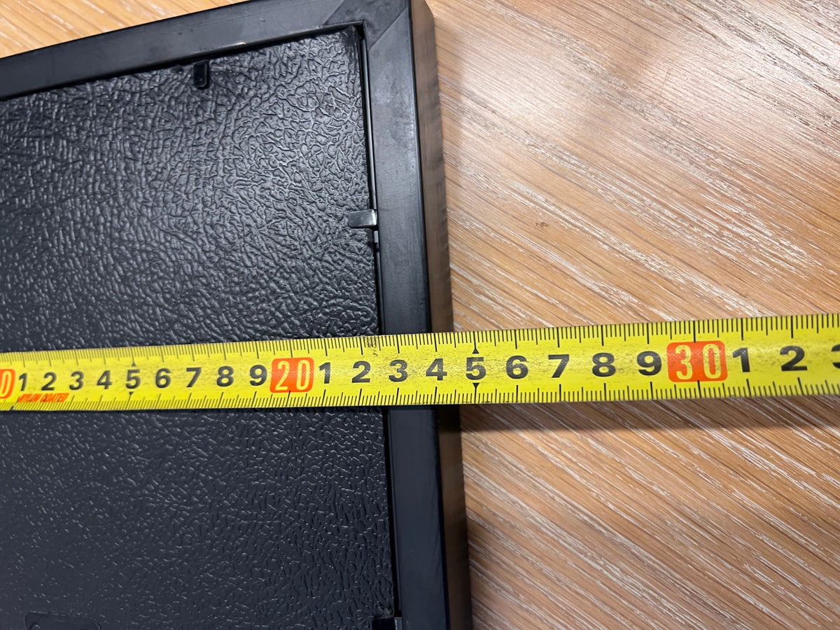 Square Black Wood-Grain Texture Picture Frame – depth measurement
