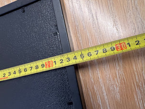 Square Black Wood-Grain Texture Picture Frame – width measurement