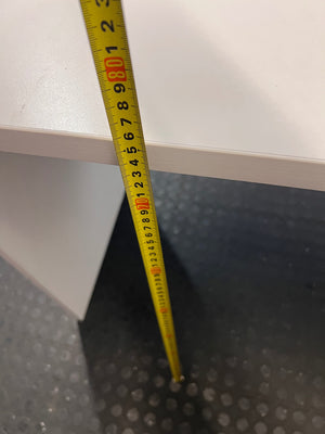 White Office Desk with Two Drawers – height measurement