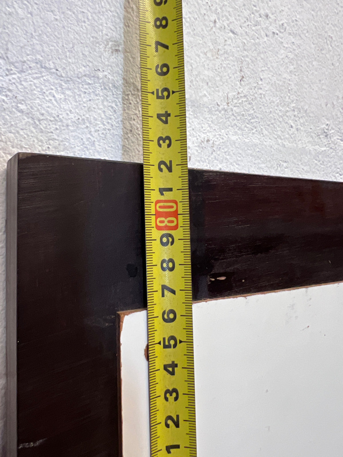 Dark Framed Rectangular Wall Mirror – height measurement