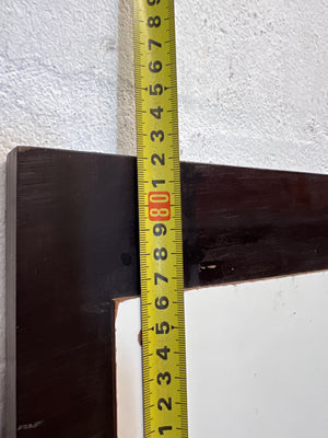 Dark Framed Rectangular Wall Mirror – height measurement