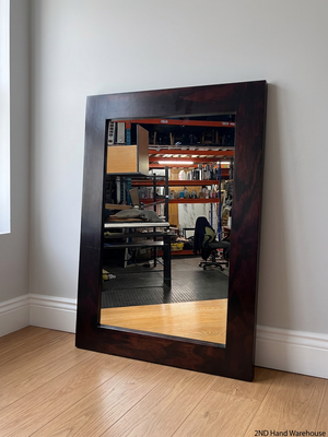 Dark Framed Rectangular Wall Mirror – styled product image