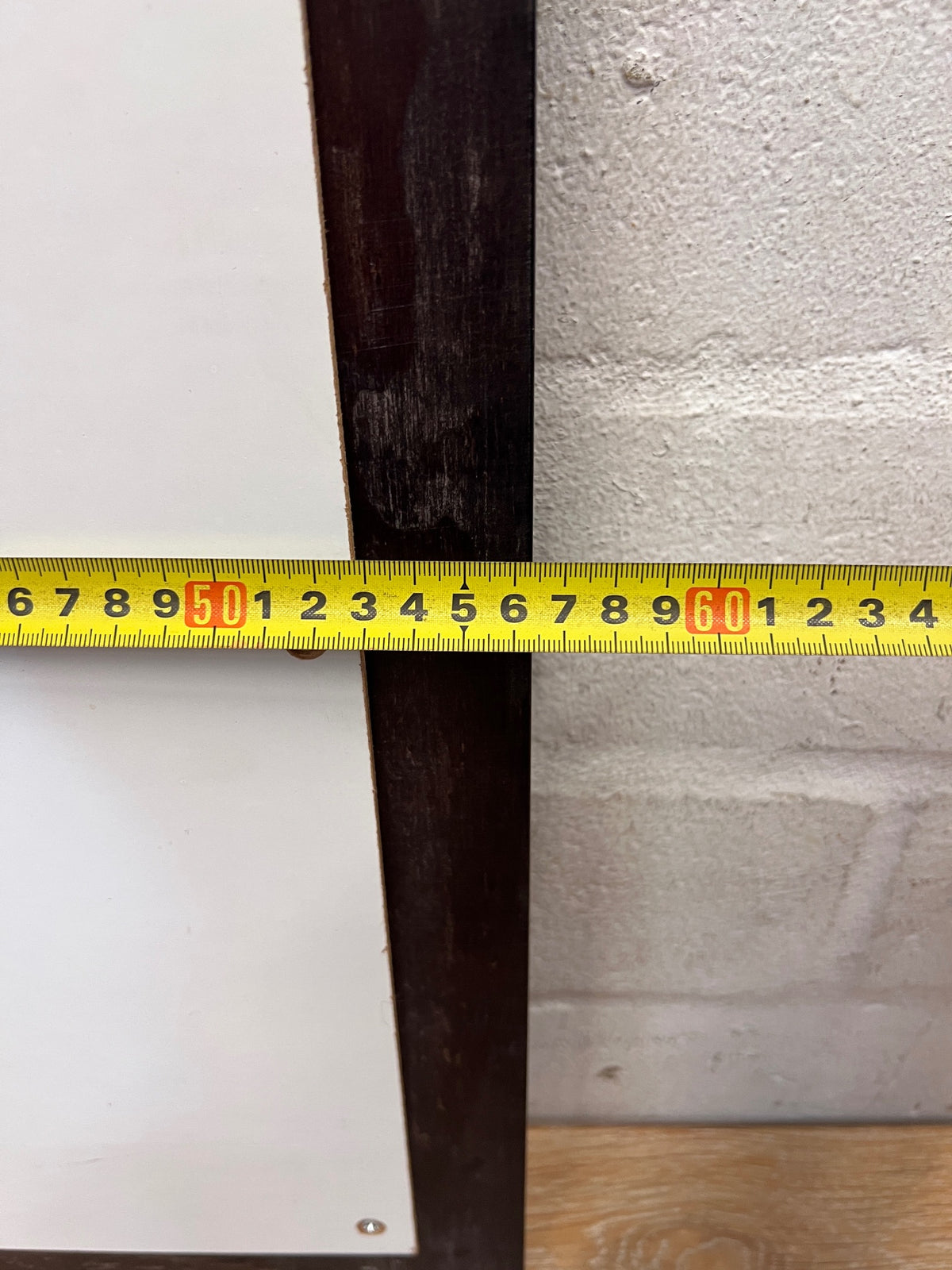 Dark Framed Rectangular Wall Mirror – width measurement