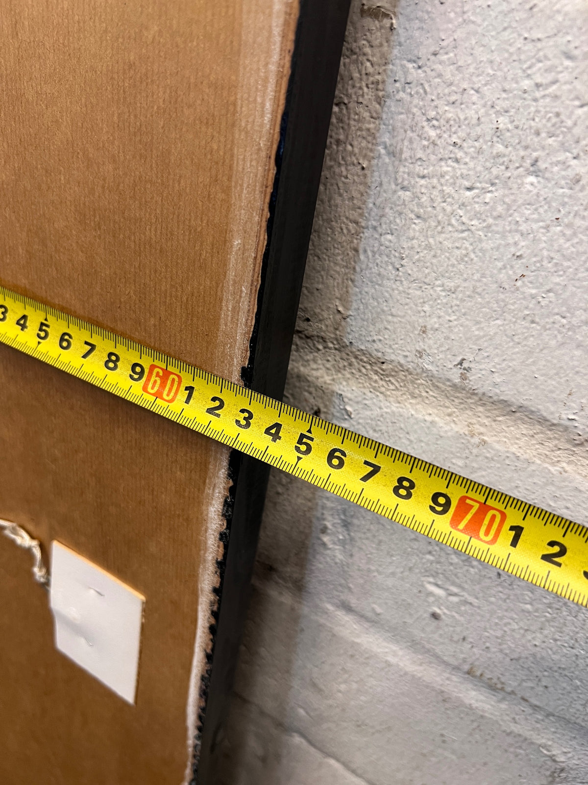 Large Full-Length Dark Framed Timber Wall Mirror – width measurement