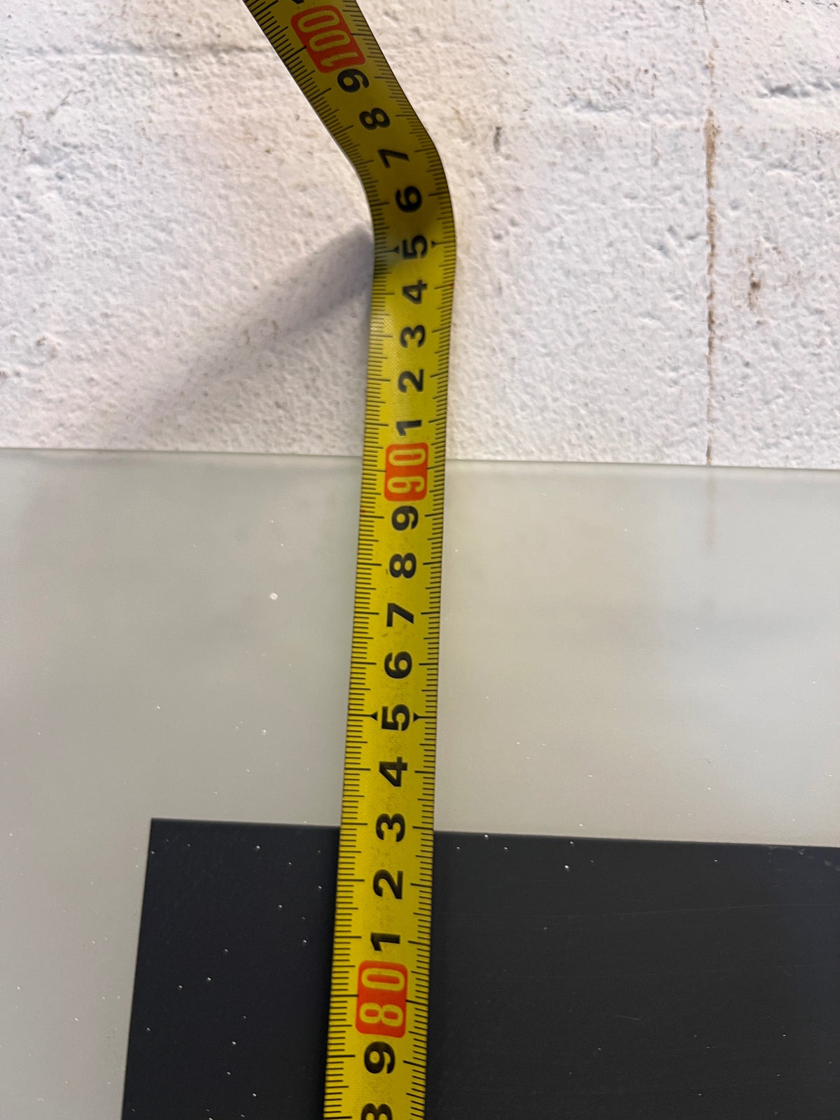 Modern Frosted Border Wall Mirror – height measurement