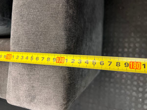 Grey Velvet-Style 2 Seater Couch – width measurement