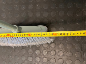 Grey Long-Handled Household Broom – depth measurement