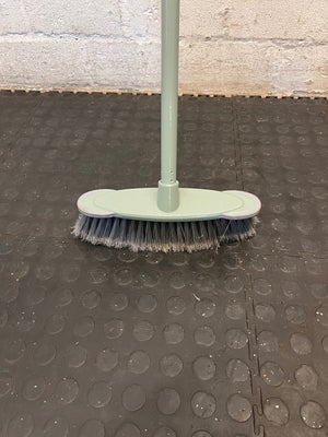 Grey Long-Handled Household Broom – side view