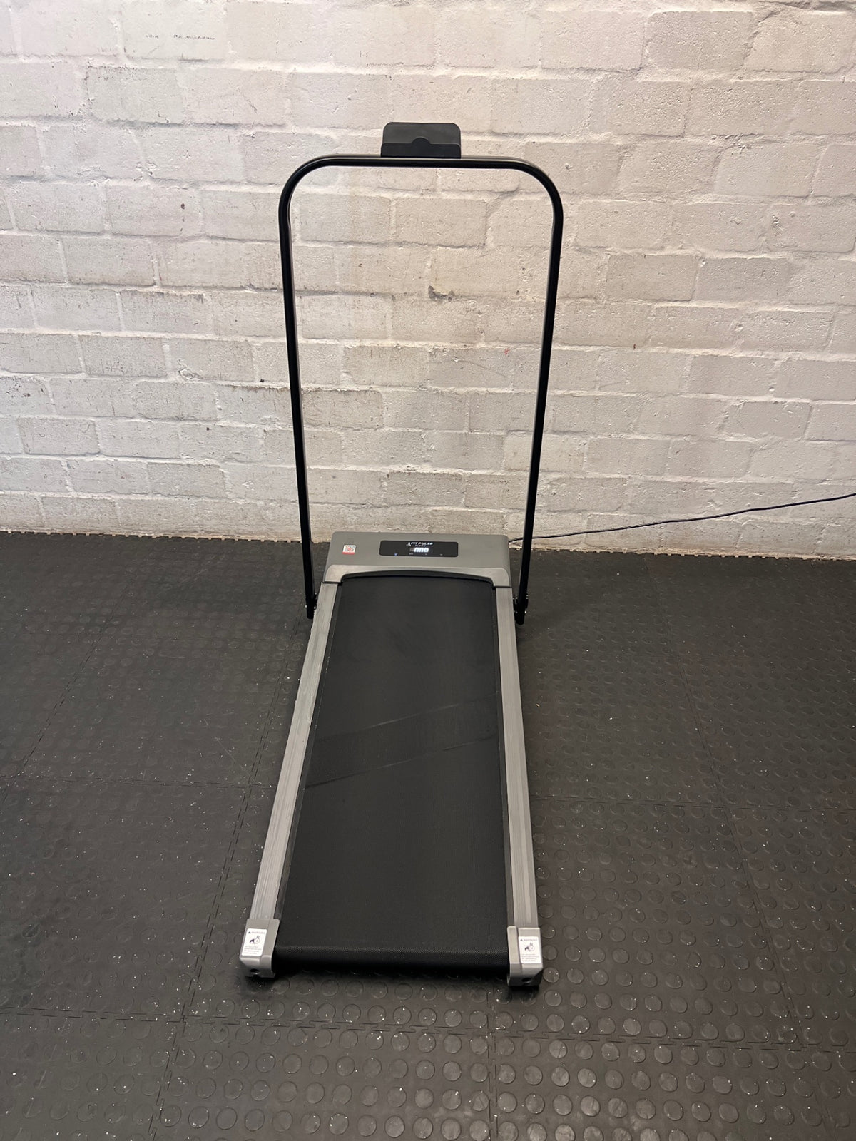 Fit Pulse Compact Black and Grey Treadmill – main front view