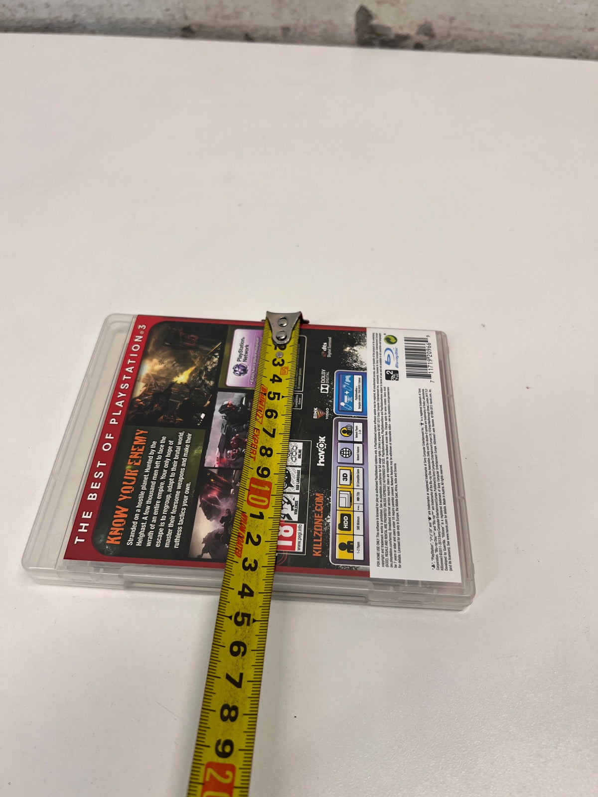 Killzone 3 PlayStation 3 (PS3) Video Game – height measurement