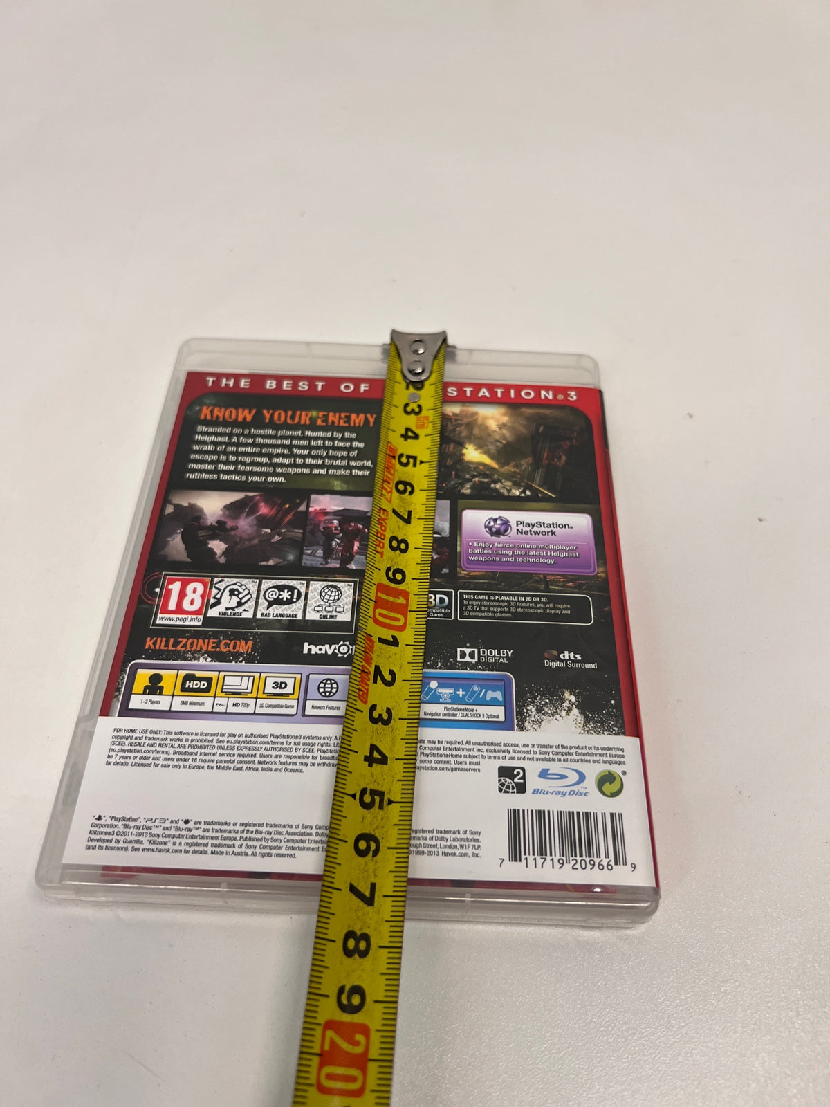 Killzone 3 PlayStation 3 (PS3) Video Game – width measurement