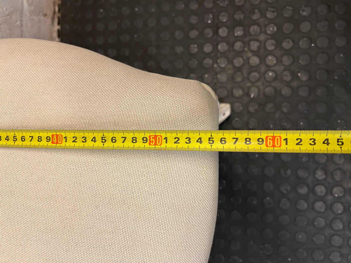 Upholstered French-Style Dining Chair with Cabriole Legs – width measurement