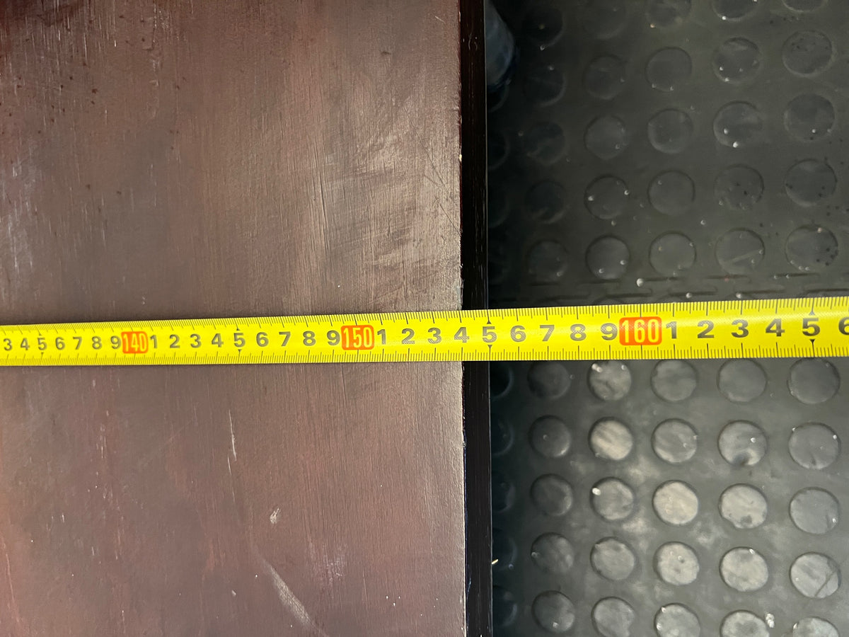 Mahogany-Finish Queen Platform Bed Frame – width measurement