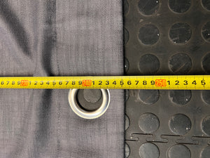Charcoal Grey Eyelet Curtain (245cm x 245cm) – height measurement