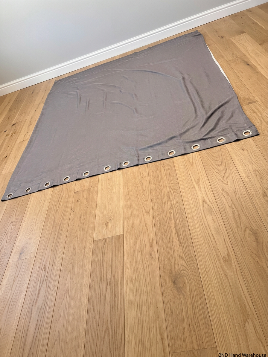 Charcoal Grey Eyelet Curtain (245cm x 245cm) – styled product image