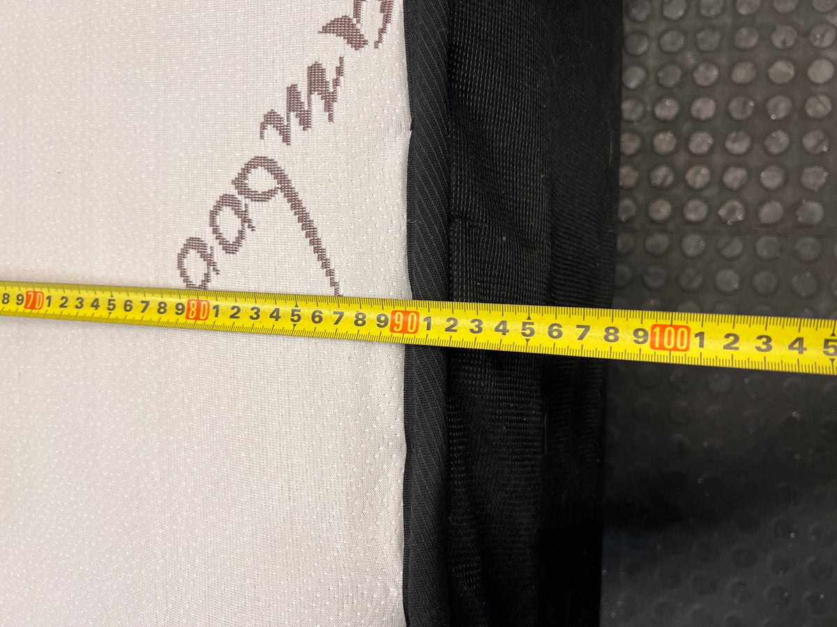 Single Bamboo Mattress and Upholstered Base Set – depth measurement