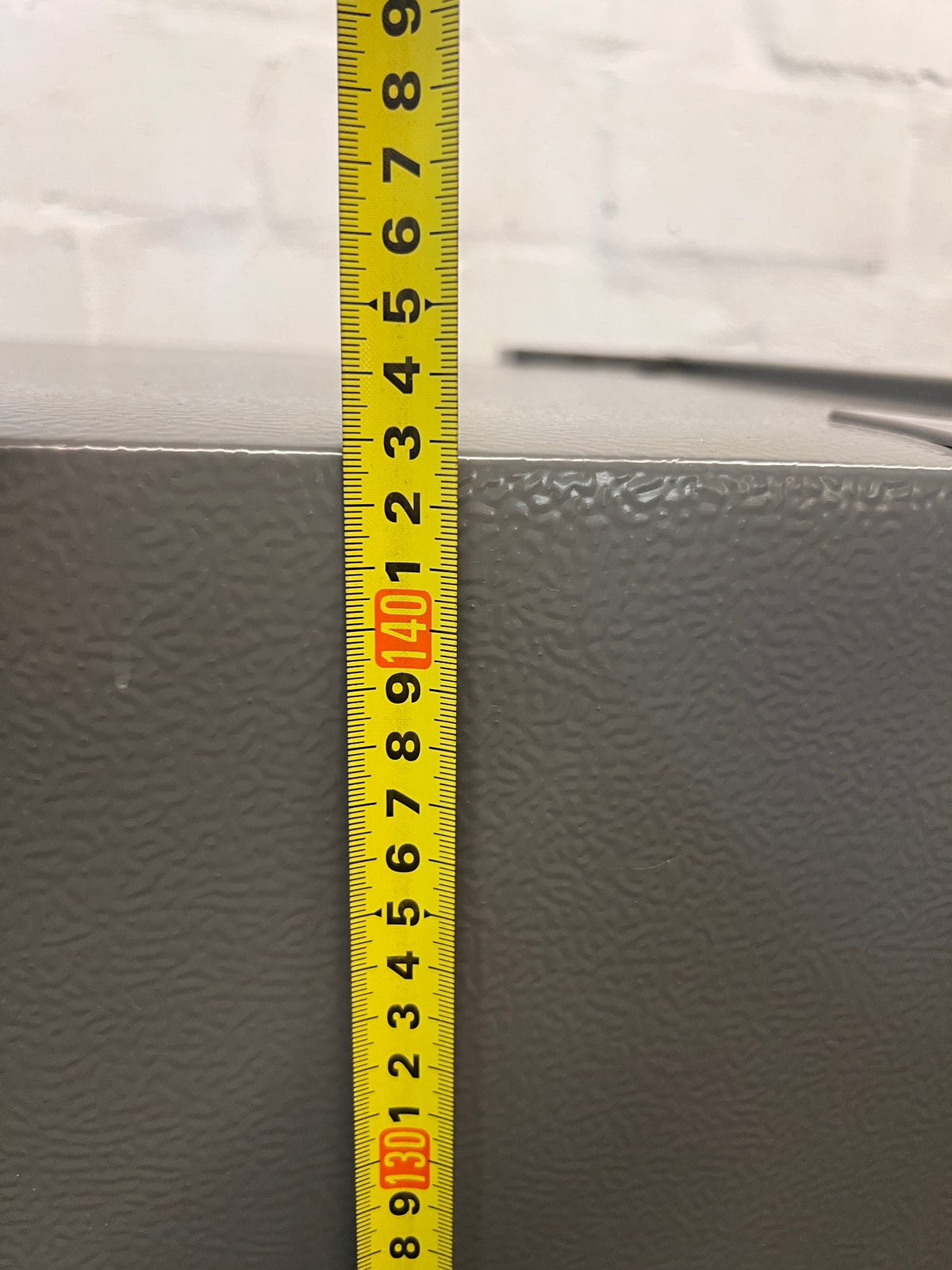 Hisense 154L Top Freezer Fridge in Titanium Silver – height measurement